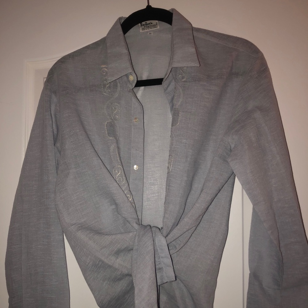 Embroidered Button Down - Picture 6 of 6